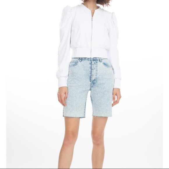 🆕Generation Love Bomber Jacket Blair Bright White Velour
Lined With Pockets - Picture 6 of 14